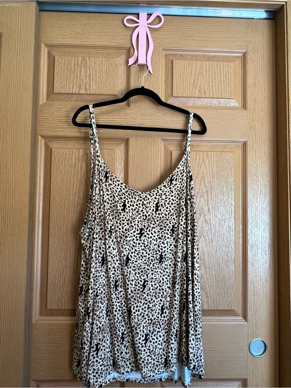 torrid Leopard Print Spaghetti Strap Cami in Beige and Black